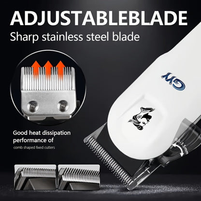 Hair Grooming Kit for Men - Electric Hair Clipper Set with Digital LCD Display, USB Rechargeable
