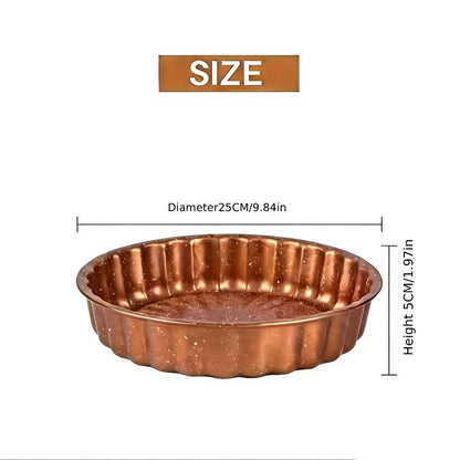 Round Non-Stick Cake Mold Baking Pan Carbon Steel Easy Release Home Baking Tool for Layer for Entryways, Bedrooms and Living Spaces