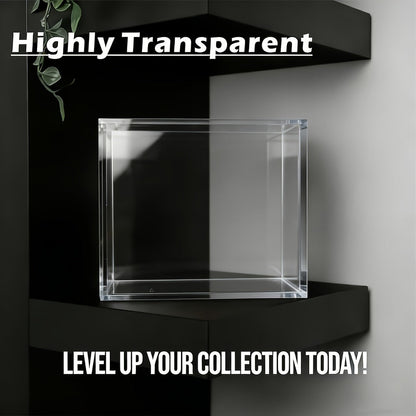 Acrylic Display Box for Pokemon ETB & Trading Cards – 6mm Stackable Magnetic Dustproof Case for Elite Trainer Box
