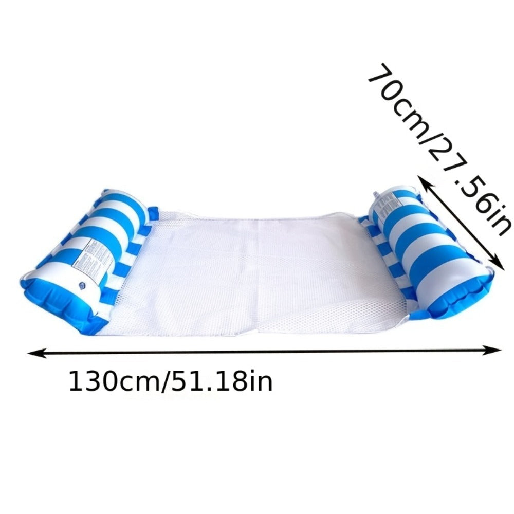 Inflatable Swimming Ring Pool Float for Adults 2/4/6 Pack, Classic Striped Swim Tube, Leak-Resistant PVC