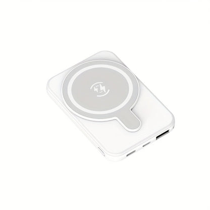 Power Bank Magnetic 5000mAh or 10000mAh with 5W Wireless Charging, LED Display and Dual Inputs