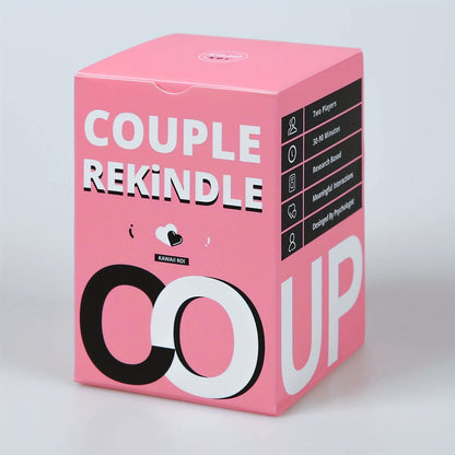 Couple Rekindle Conversation Card Game with 165 Cards, 10 Prompt Categories, Pink Box and Two-Person Play Format