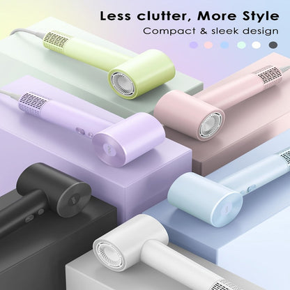 Compact Hair Dryer with 110, 000 RPM Motor-Speed Marking, Six Color Options and Concentrator-Style Nozzle