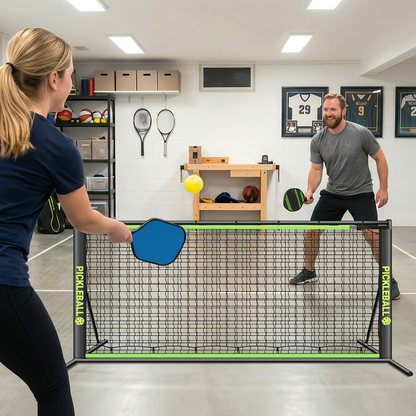 Pickleball Rebounder Net 6x6ft Angle Adjustable – 2-in-1 Practice Rebound Net for Dinks, Volleys & Hits Training
