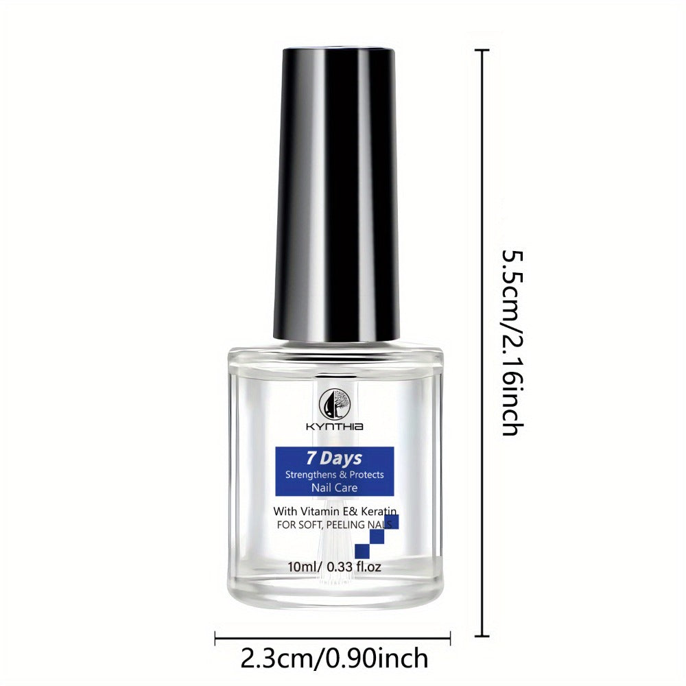 Nail Strengthener Oil Vitamin E Keratin 10ml 7-Day Anti-Breakage – Nail Care Serum with Hyaluronic Acid & Jojoba Oil for Soft Peeling
