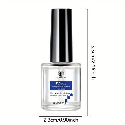 Nail Strengthener Oil Vitamin E Keratin 10ml 7-Day Anti-Breakage – Nail Care Serum with Hyaluronic Acid & Jojoba Oil for Soft Peeling