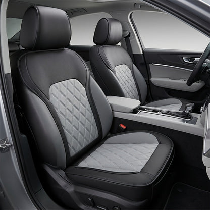 Car Seat Covers Front Pair with Full-Surround High-Back Design and Fifteen Color or Pattern Options