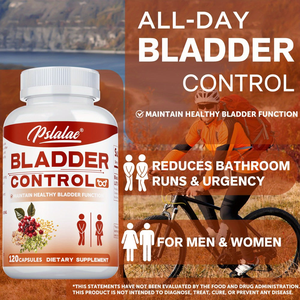 Bladder Control Capsules with Cranberry, Pumpkin Seed & Soy Germ, Urinary Tract Health & Night-time Support Supplement for Women & Men