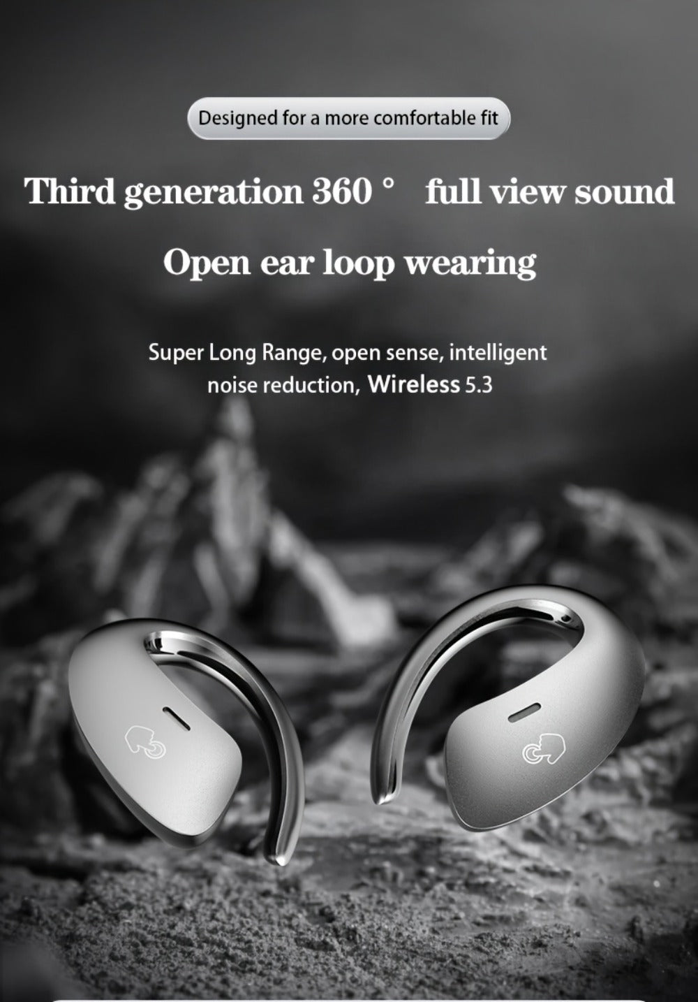 90H Wireless Earphones ENC Noise Cancellation 3D Deep Bass Secure Earhook Sport Running Earbuds for an Everyday Personal Care Routine