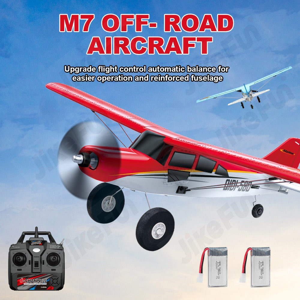 RC Airplane QIDI560 M7 Brushless Fixed Wing, 6-Channel 6-Axis Gyro Remote Control Plane with 3D Stunts