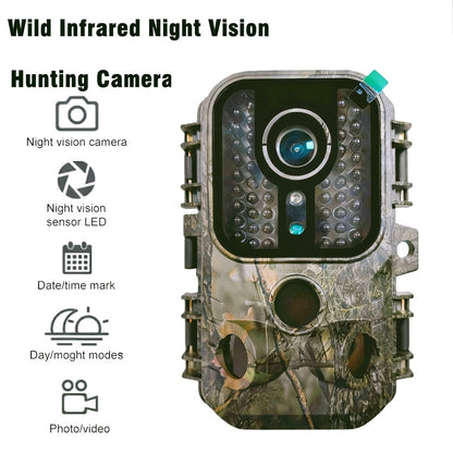 30MP Trail Camera with Night Vision – 2.5K 1080P HD Game Cam, 0.3s Trigger Speed, 850nm IR, 60ft Detection Range