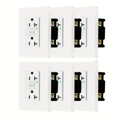 GFCI Outlet 20 Amp Tamper Resistant WR Weather Resistant with Wall Plate ETL Listed for Home Cooking, Dining and Outdoor Meals