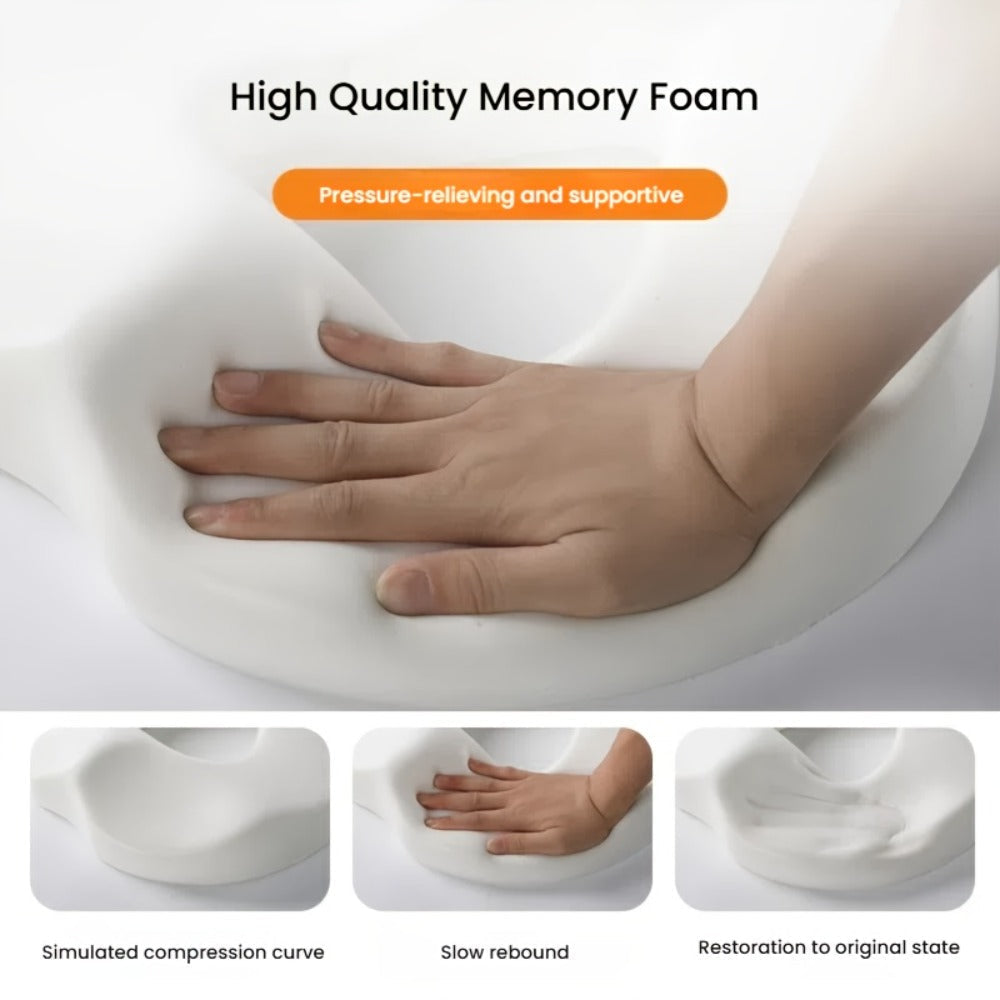 Lumbar Support Pillow Large Size Lower Back Cushion Cooling Breathable Pillowcase Supportive Waist Pillow Bed Sofa Floor