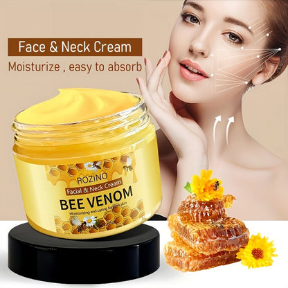 Bee Venom Face & Neck Lifting Cream 150g with Hyaluronic Acid & Vitamin E for Tightening, & Smoothing Skin