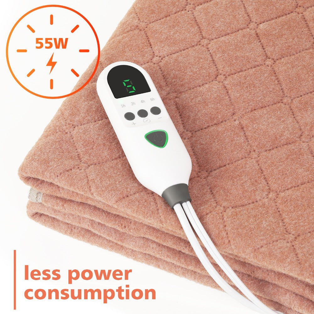 Electric Mattress Pad Heated Bed Warmer 63"x31" - 9 Heat Settings, 4 Auto Shutoff Modes, Rapid Warming