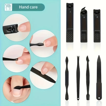 Manicure & Pedicure Kit 25 Piece Stainless Steel Nail Clipper Set – Professional Sharp Blade Complete Home Nail Care Tools for Fingernails