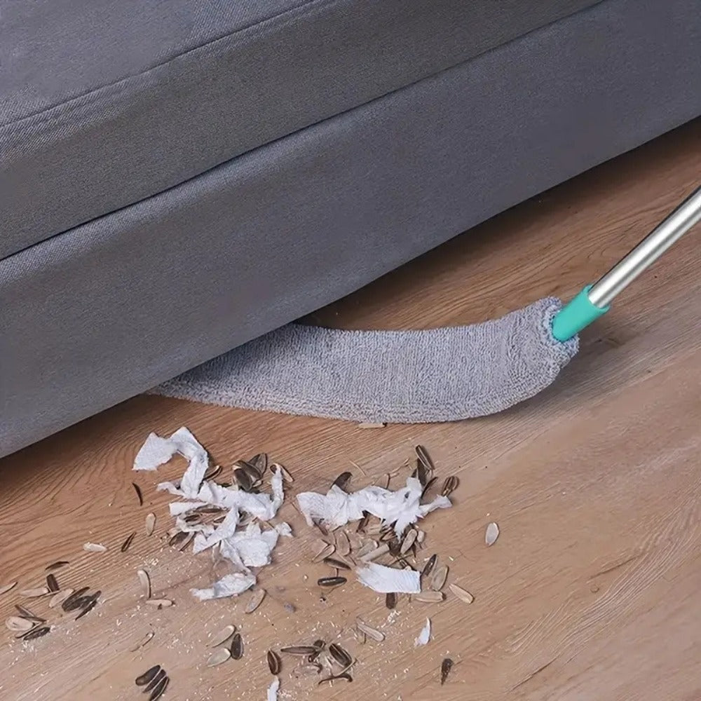 Dust Removal Brush Set of 6 with 5 Interchangeable Heads Washable Under Bed Furniture Sofa Floor Cleaning Brush Kit Soft Durable Extendable