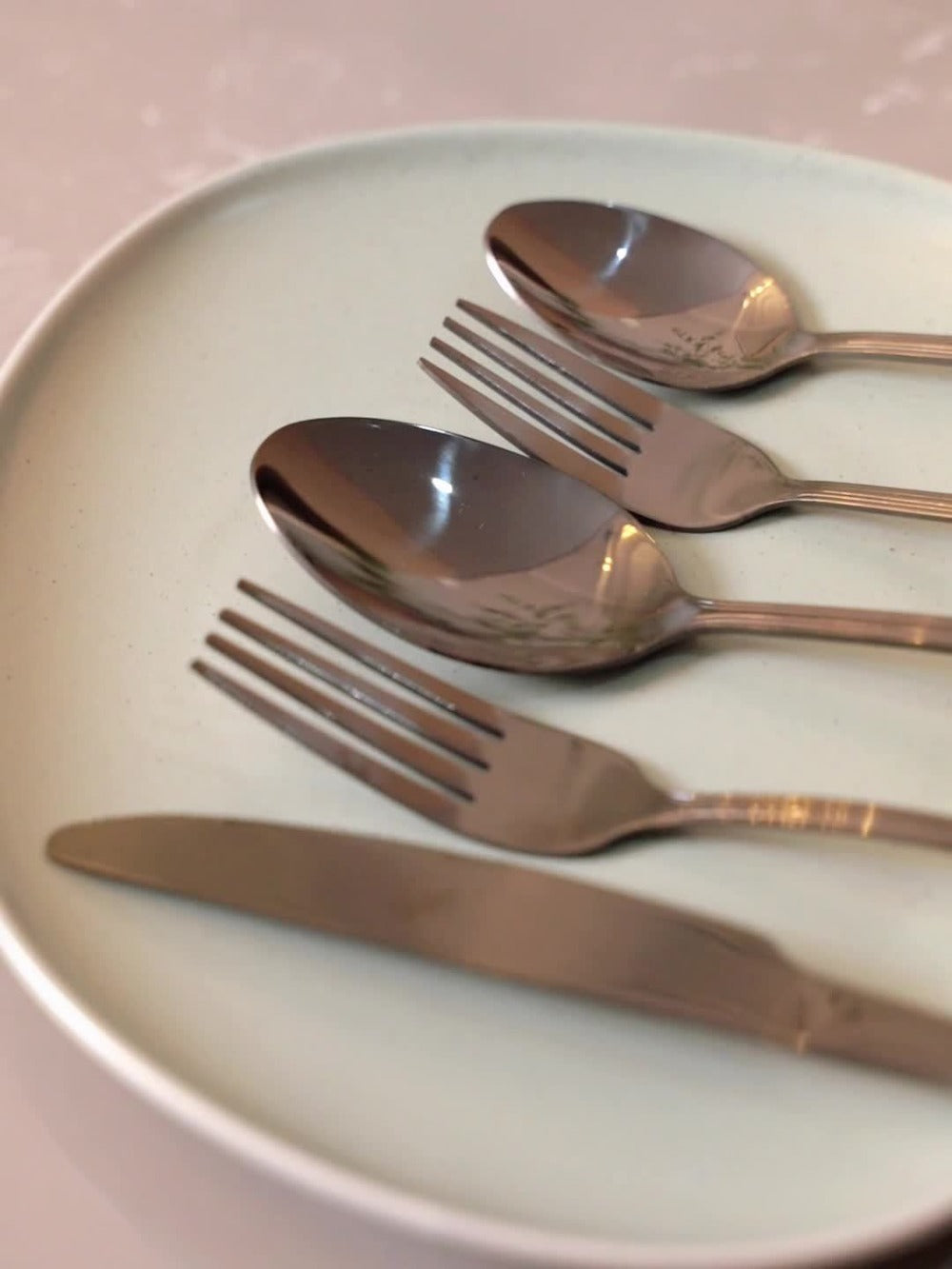 Stainless Steel Flatware Sets in 20–72 Piece Silver, Black or Gold Configurations with Exact Checkout Options