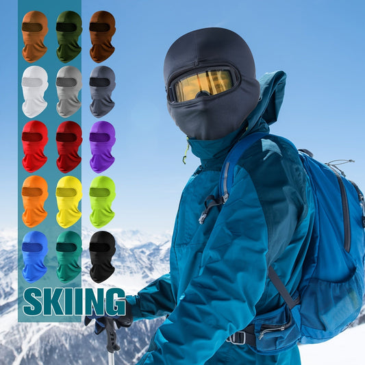 Balaclava Mask Bulk 30 Pack UPF Sun Protection – Full Face & Neck Coverage, Breathable Polyester, Multi-Color for Skiing, Snowboarding