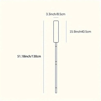 Dust Removal Brush Set of 6 with 5 Interchangeable Heads Washable Under Bed Furniture Sofa Floor Cleaning Brush Kit Soft Durable Extendable