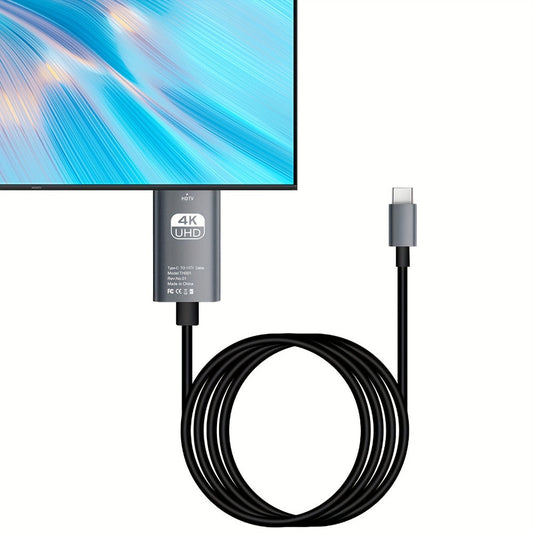 USB-C to HDMI Adapter 4K@60Hz, Thunderbolt 3/4 Compatible, Aluminum for MacBook Pro/Air, iPad Pro