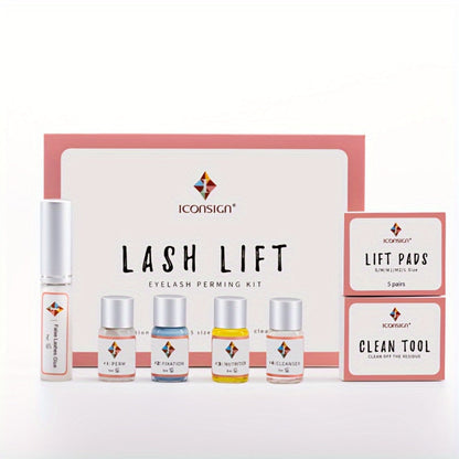 Lash Lift Kit Professional Eyelash Perm & Curl System ICONSIGN Calia Perm Technique 6-8 Weeks Natural for a Home Lash Beauty Routine