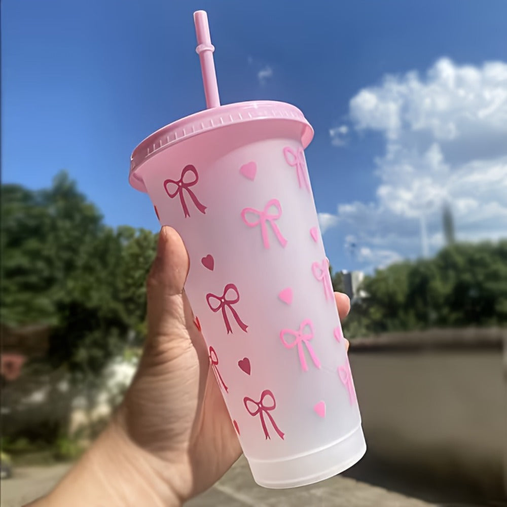 Reusable Party Cups 24 oz with Lids Straws and Dust Covers – BPA Free PP Plastic Tumblers Bulk Set 10 or 20 Pack for Parties Camping Office
