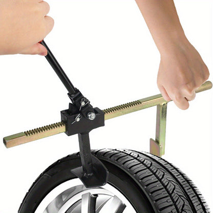 Bead Breaker Tool Heavy-Duty Manual Tire Changer with Safety Guard, Durable Steel Construction Universal Tire Service Equipment for Cars