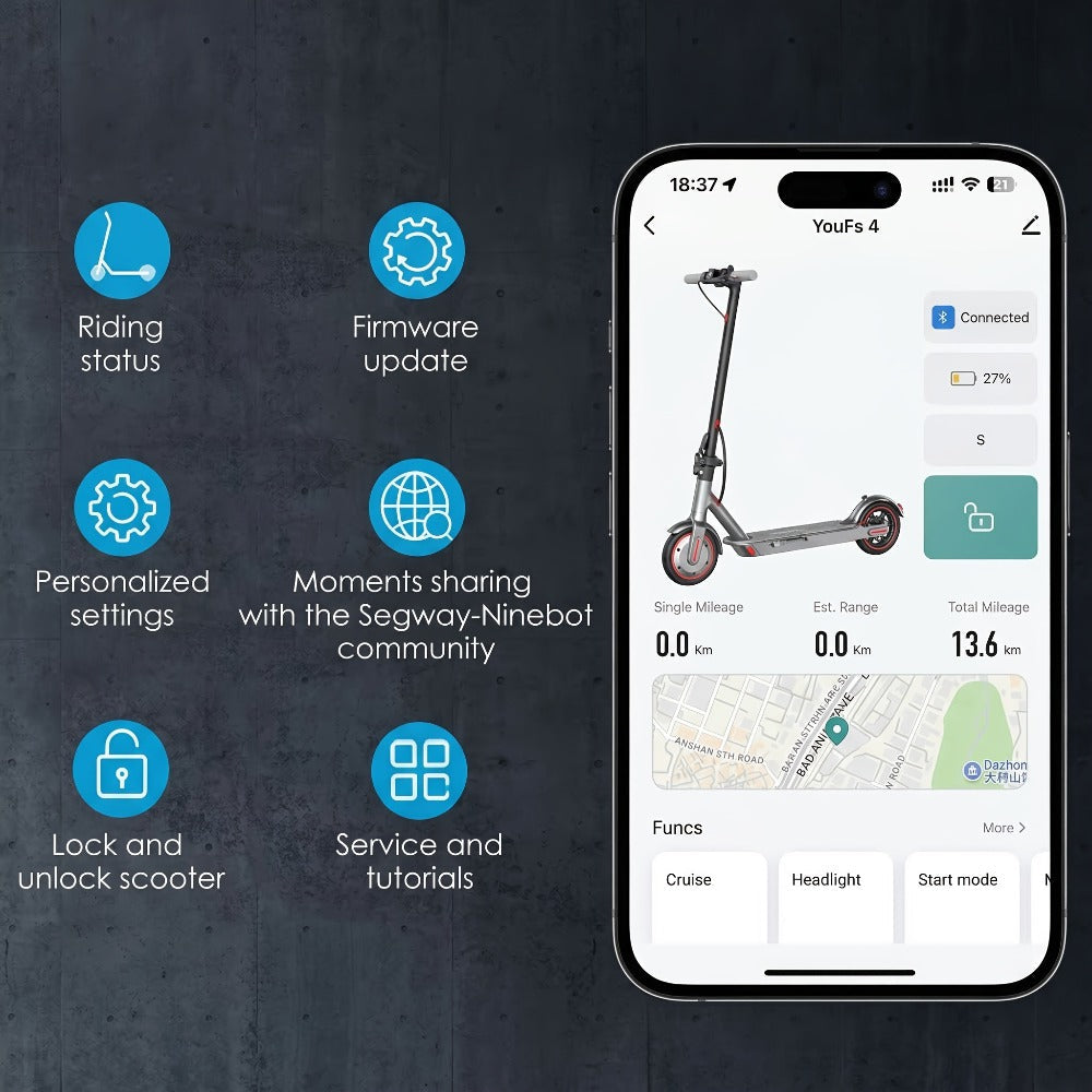 Electric Scooter for Adults 350W Motor 19 MPH 21-Mile Range Foldable with the Listed Color, Size or Set Options for Everyday Use