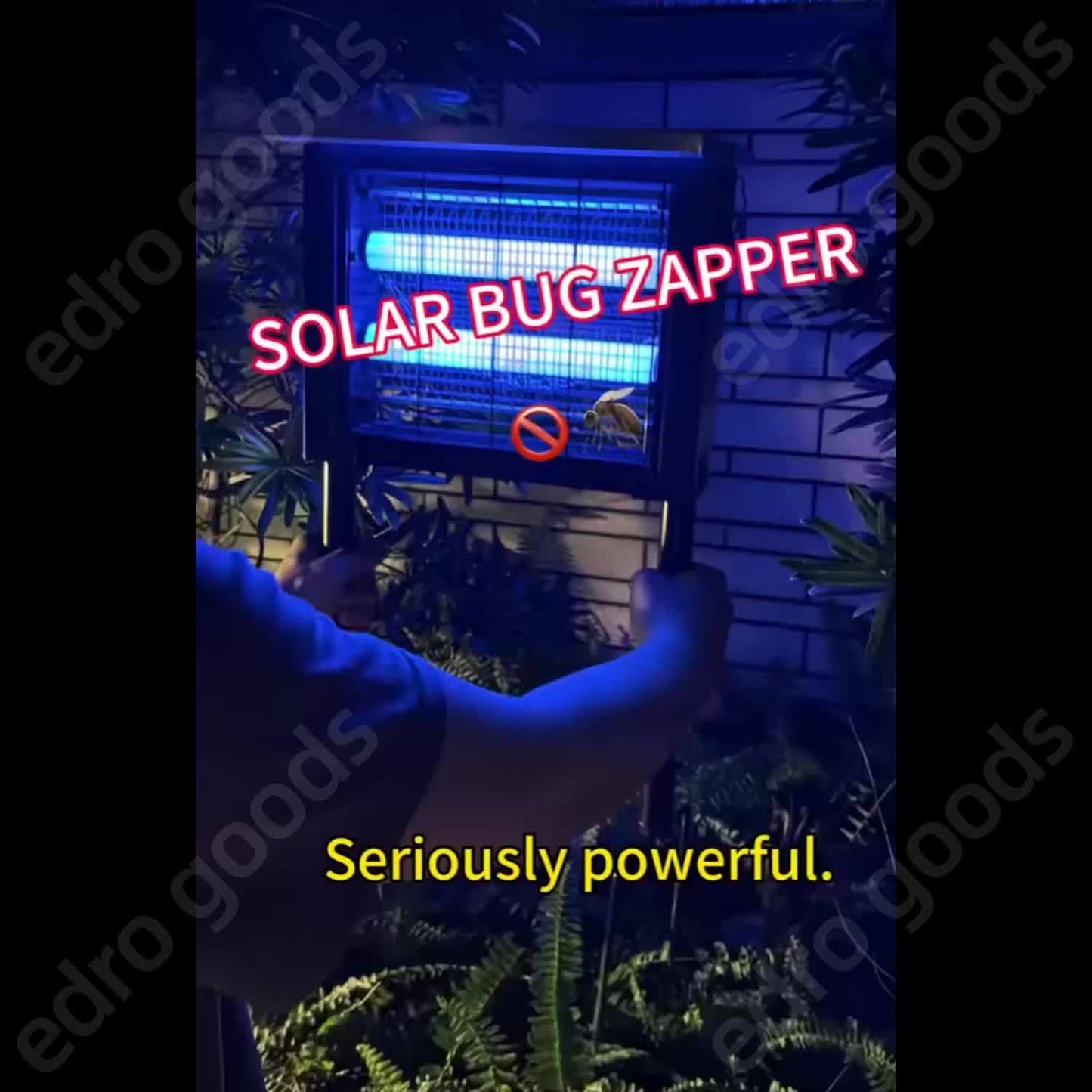 Solar Bug Zapper Outdoor Rechargeable | Patio Garden Backyard Camping