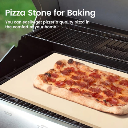 Pizza Stone for Oven and Grill Cordierite Baking Stone Thermal Shock Resistant for Pizza Bread Rectangular 15x11.8 Inch Round 15 Inch