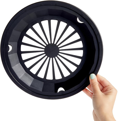 Reusable Plastic Paper Plate Holders Set – 10 Inch Snap-On Groove Design, Thickened Durable Holder for Picnics, BBQ