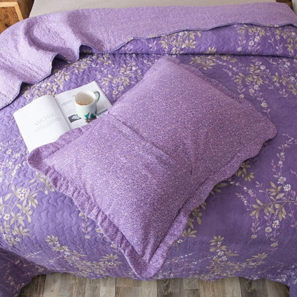 Floral Quilt Set Lightweight Bedspread Coverlet 2 or 3-Piece, All Season Hypoallergenic Breathable Paisley Patchwork Print Quilt for Bedroom