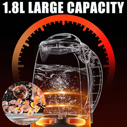 Electric Kettle 1150W Fast Heating, Removable Stainless Steel Filter, Overheat Protection & Easy to Clean