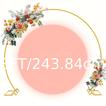 Metal Round Wedding Arch Backdrop Stand - Circular Balloon Arch Kit for Wedding, Birthday Party
