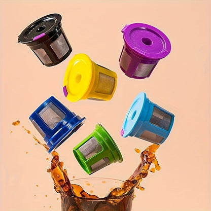 Reusable K-Cup Coffee Pods for Keurig 1.0 & 2.0, Refillable K-Cup Filters Universal Fit, Eco-Friendly Reusable Coffee Pod Filters