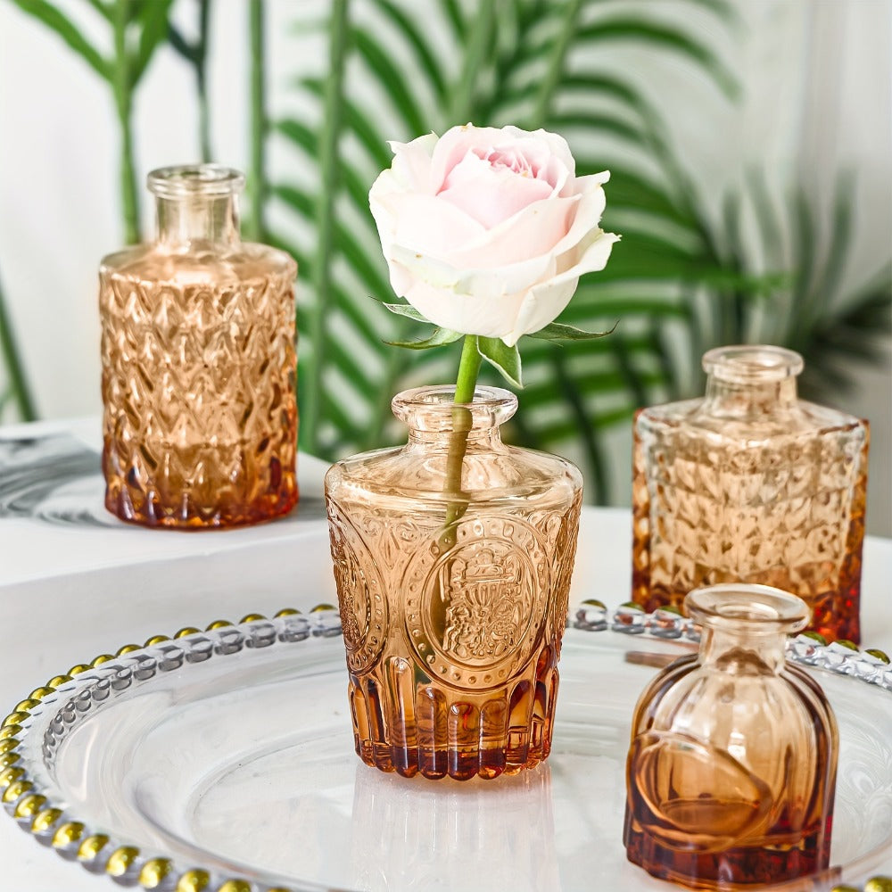 Mini Bud Vases 36pcs – Clear Small Flower Vases for Wedding Centerpieces Birthday Party Anniversary Home Table Decoration