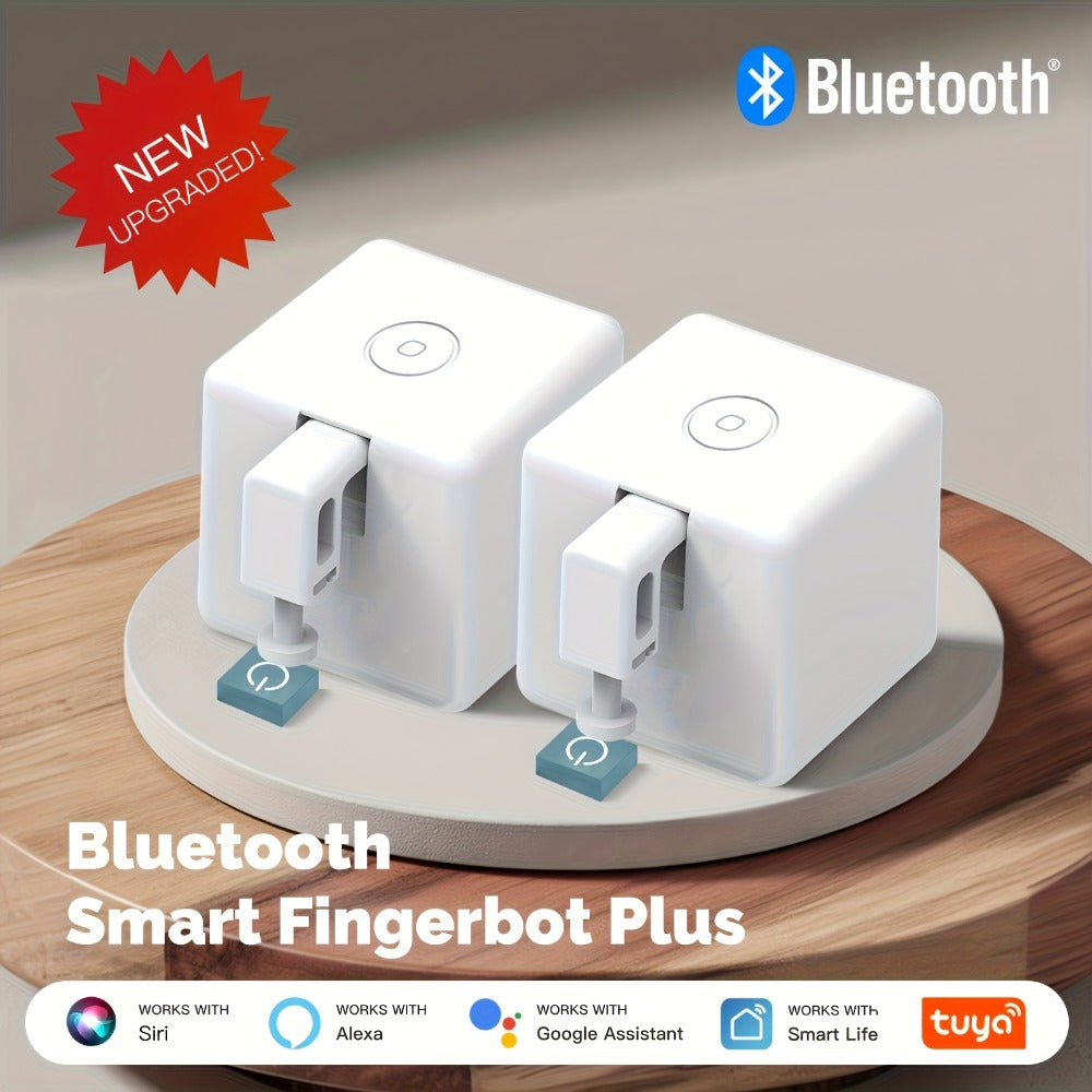 MOES Fingerbot Plus Smart Button Pusher Robot 2-Pack, Wireless Touch Control, Works with Alexa, Google Home & Smart Life App