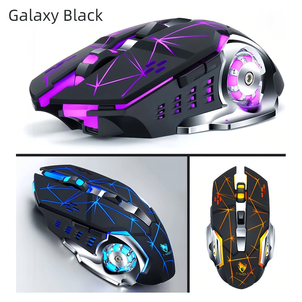 Wireless Gaming Mouse RGB Rechargeable T-WOLF 2.4GHz Large Mouse for PC Laptop Tablet Mac for an Everyday Personal Care Routine