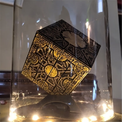 Lament Configuration Puzzle Box Cube, Functional Detachable Deformation Lock Box with Display Base