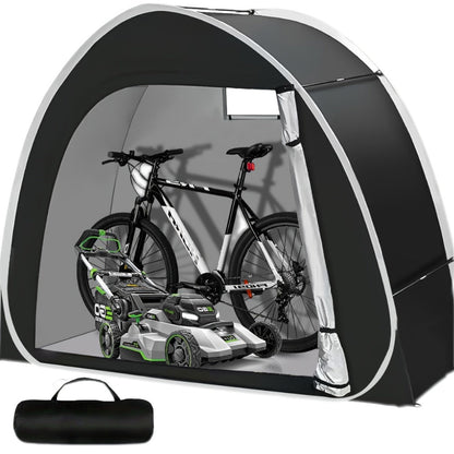 Bike Storage Shed Tent Outdoor Bicycle Cover Shelter 210D Oxford PU4000 for 2-3 Bikes Lawn Mower Garden Tool Storage