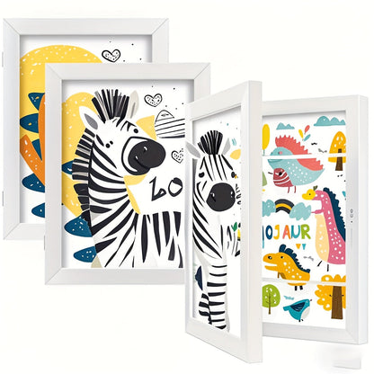 Kids Artwork Frame Front Opening Changeable 8.5x11 Children Art Display Picture Frame Holds for Entryways, Bedrooms and Living Spaces