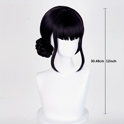 K-Pop Cosplay Wig Long Straight 30 Inch – Korean Idol Costume Hair for Halloween, Anime Convention & K-Drama Character Dress Up, Rose Red