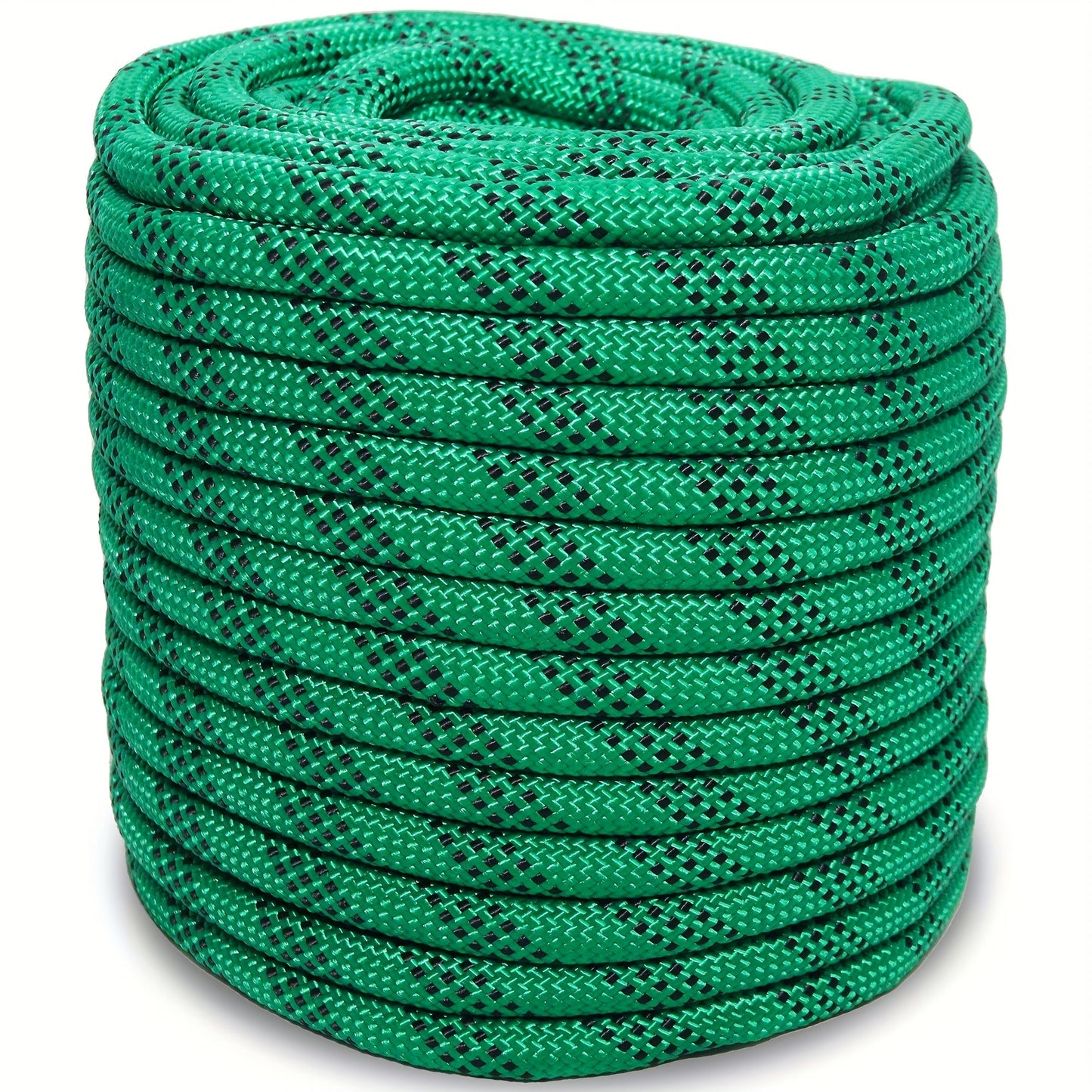 Double Braided Nylon Rope 1/2 Inch Polyester, 100ft 150ft 200ft Multi-Color for Anchoring Towing Cargo Sailing Dock Lines & Outdoor Use