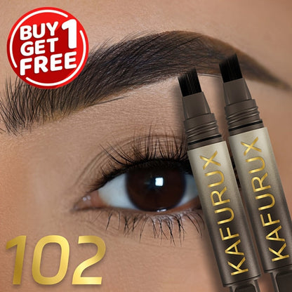 Eyebrow Powder Pencil 2pcs Set, Waterproof Sweatproof Brow Makeup with Setting Formula, Natural Defined Look