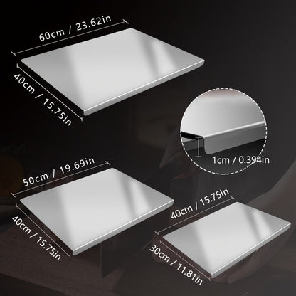 Chopping Board, Stainless Steel Cutting Board Large Extra Thick 304 Food Grade Metal Chopping Board Non-Slip Butcher Block for Kitchen Meat