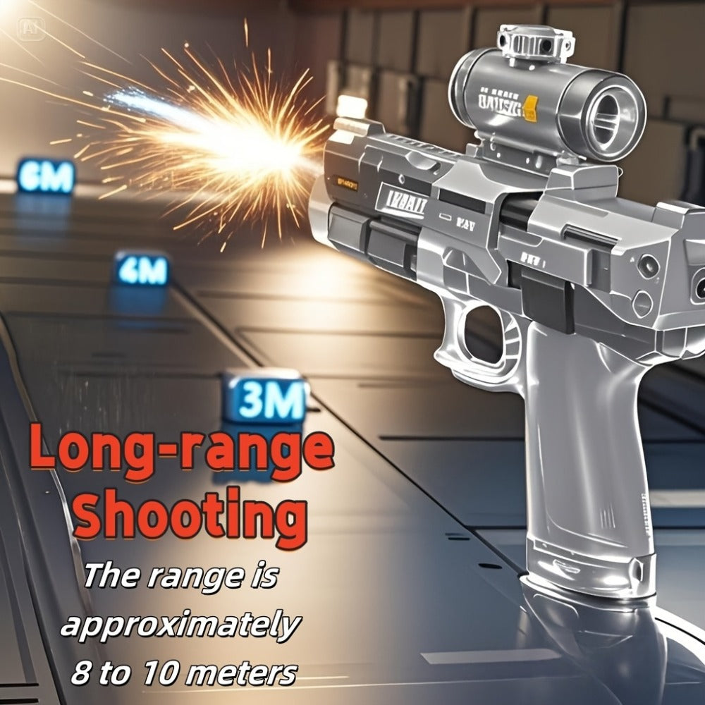 Two-Piece Electric Water Blaster Set with Lighted Sights, Rechargeable Batteries and Three Pairings