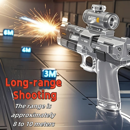 Two-Piece Electric Water Blaster Set with Lighted Sights, Rechargeable Batteries and Three Pairings