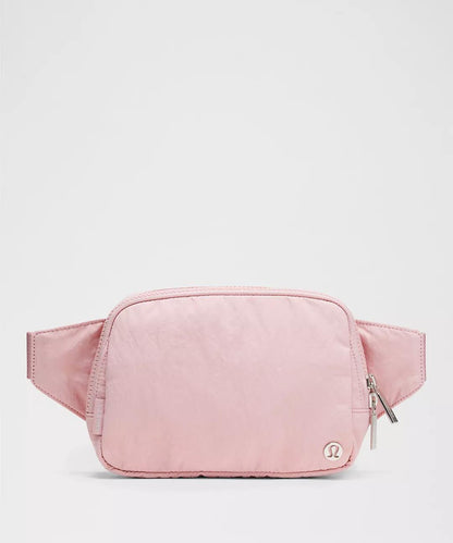 Belt Bag 1L Pink – Compact Crossbody Sling Waist Pack, Adjustable Strap, Zippered Pockets, Hands-Free Everyday Carry for Travel, Gym