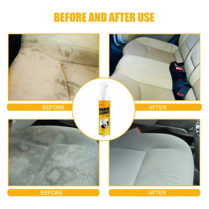 Car Interior Foam Cleaner Spray Kit 6.76oz | Multi-Surface Auto Detailing Cleaner for Dashboard Steering Wheel Seat Plastic Panel |